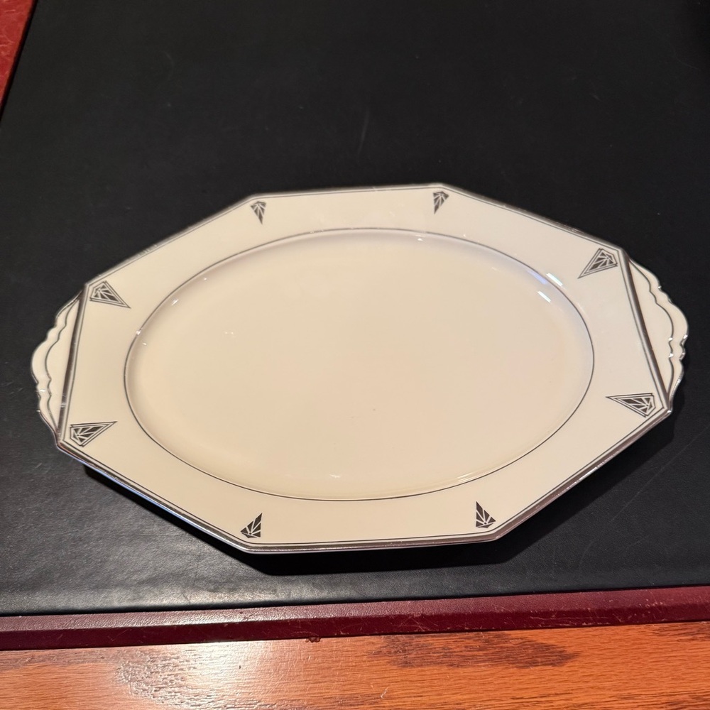 Community China Deauville 12” Oval Platter – Bavaria Germany – Art Deco